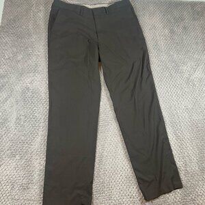 Haggar Men's Straight Fit Premium Stretch Dress Pants 36x32 Black Business Suit